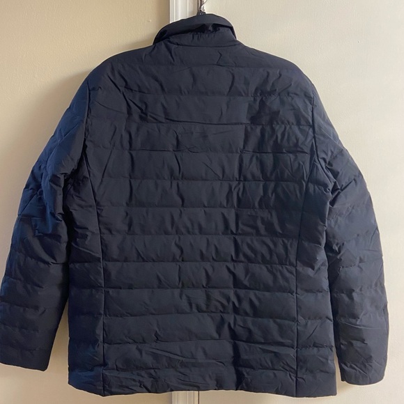 Massimo Dutti black down filled water repellent zip front jacket men. Large - Picture 11 of 14